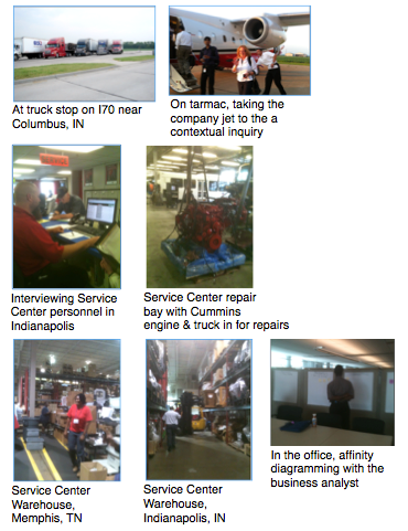 Images of the Contextual Inquiry Portal Redesign